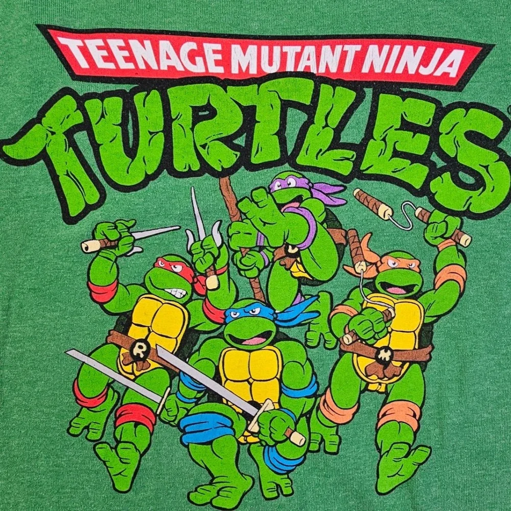 Teenage Mutant Ninja Turtles T-Shirt Nickelodeon Green Mens‎ Size M - Picture 6 of 6